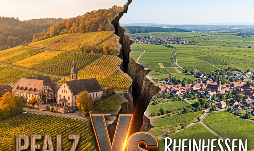 Pfalz oder Rheinhessen: die zwei größten Weinregionen im Vergleich